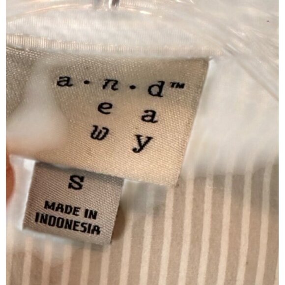 A New Day Size S  Striped Button-Up Shirt La Vida Bella Graphic - Picture 5 of 12